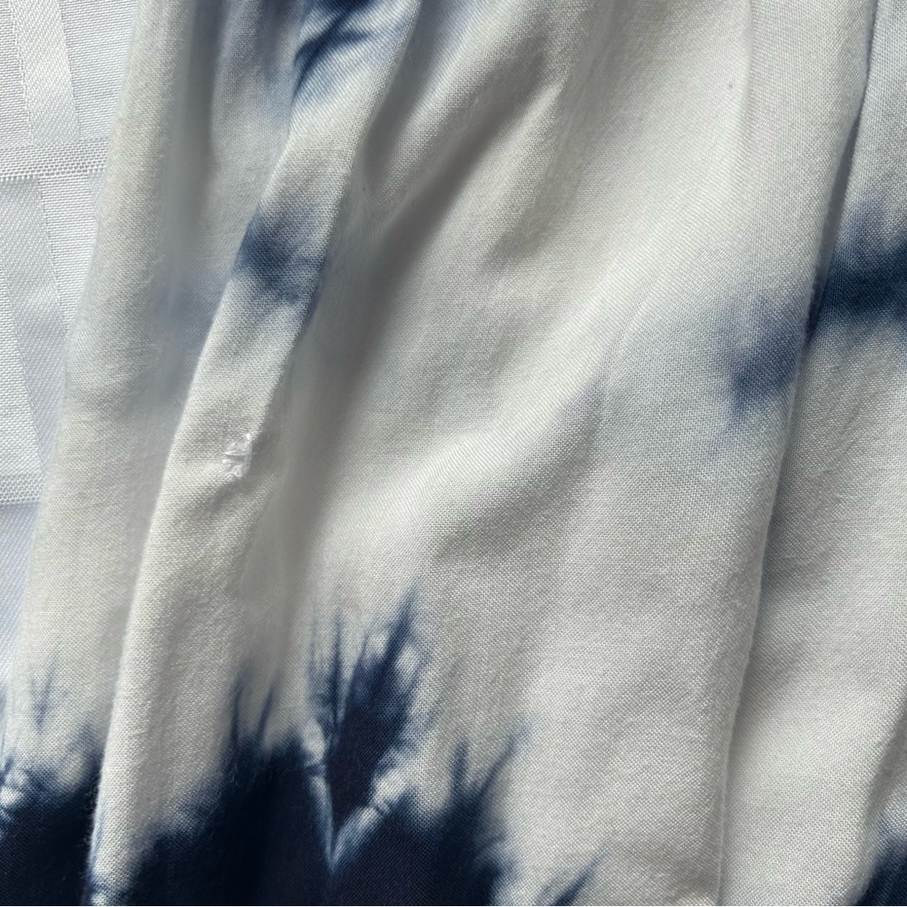 Dex Blue & White Tie Dye Maxi Length Tank Top Style Dress - Picture 10 of 16